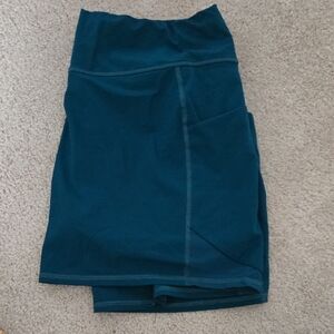 Athleta Blue Asymmetrical Athletic Pencil Skirt